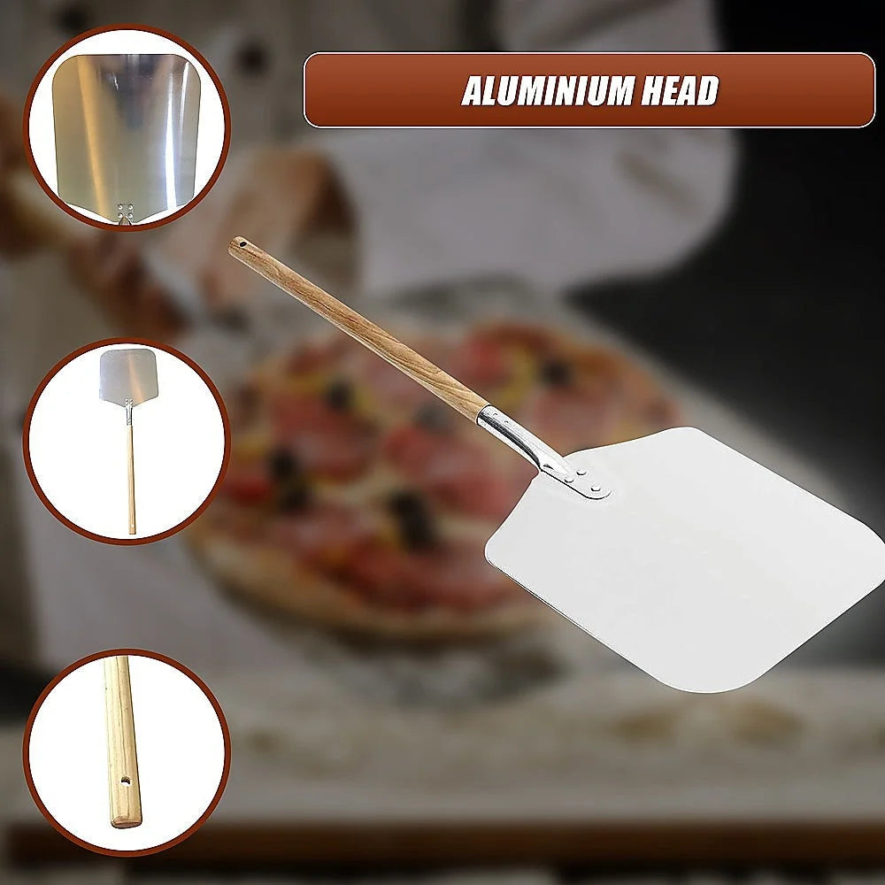 Professional Pizza Oven Peel Paddle 90cm - Wood Handle
