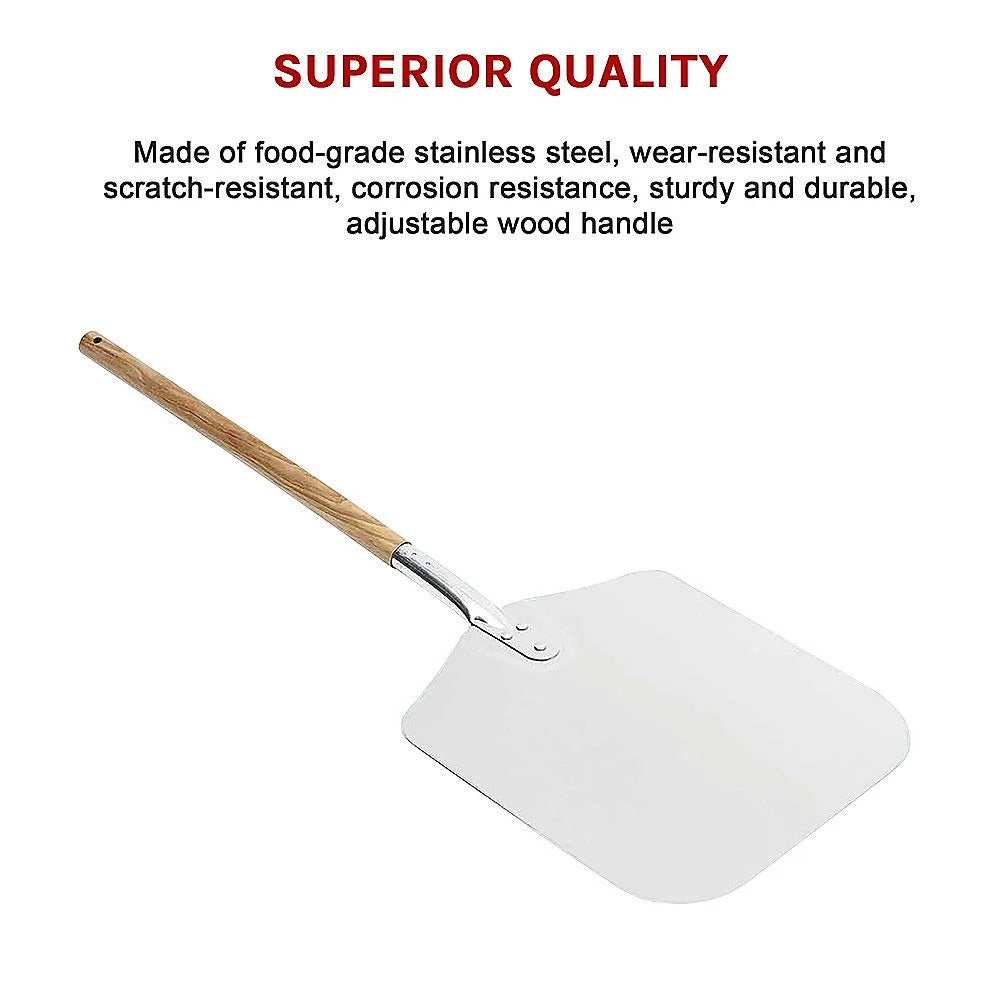 Professional Pizza Oven Peel Paddle 90cm - Wood Handle