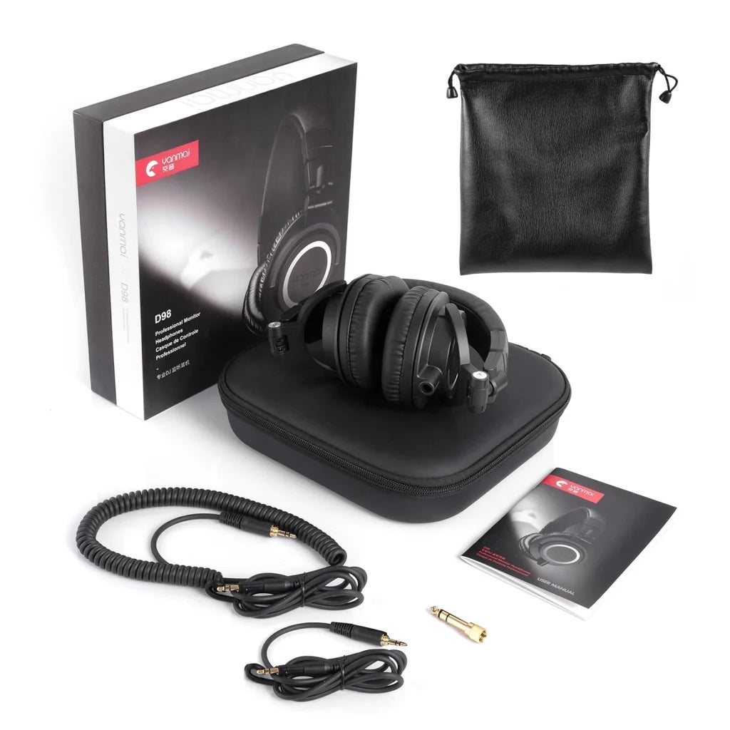 Professional Recording Headphones Yanmai D98 - Black