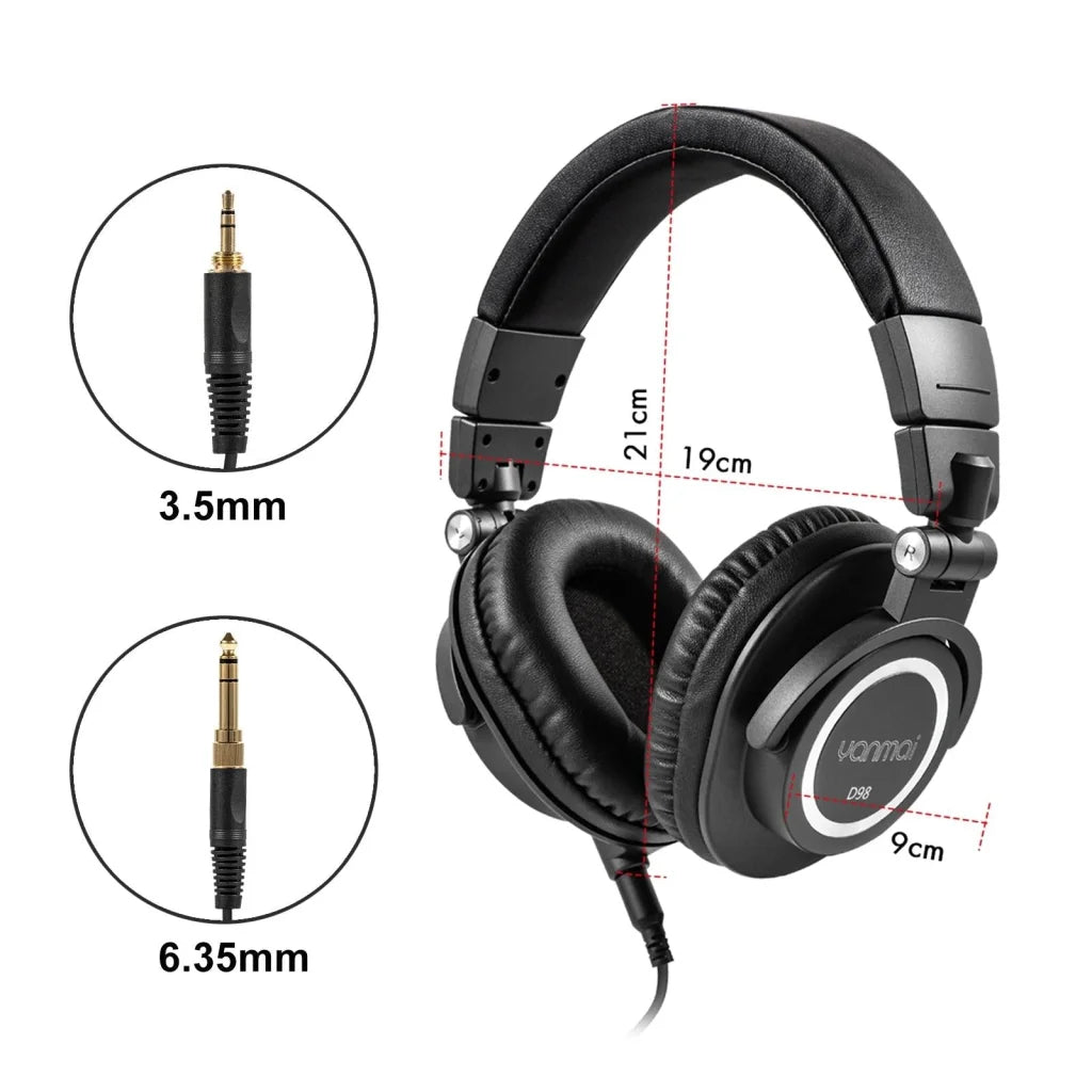 Professional Recording Headphones Yanmai D98 - Silver Grey