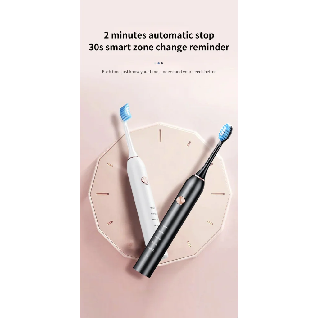 Professional Sonic Electric Toothbrush - 5 Modes 40000 VPM