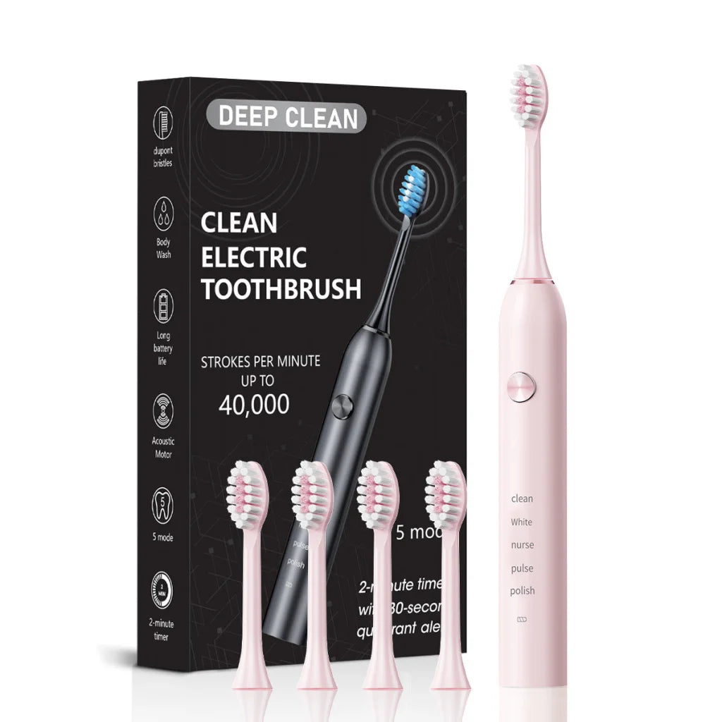 Professional Sonic Electric Toothbrush - 5 Modes 40000 VPM
