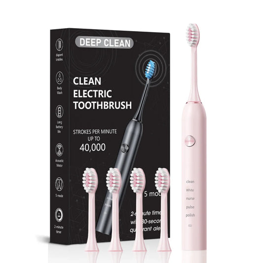 Professional Sonic Electric Toothbrush - 5 Modes 40000 VPM