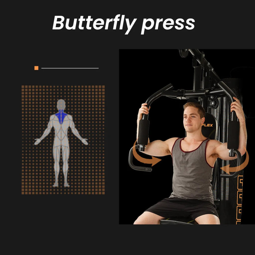 PROFLEX Multi-Station Home Gym Set with 98lbs Weight