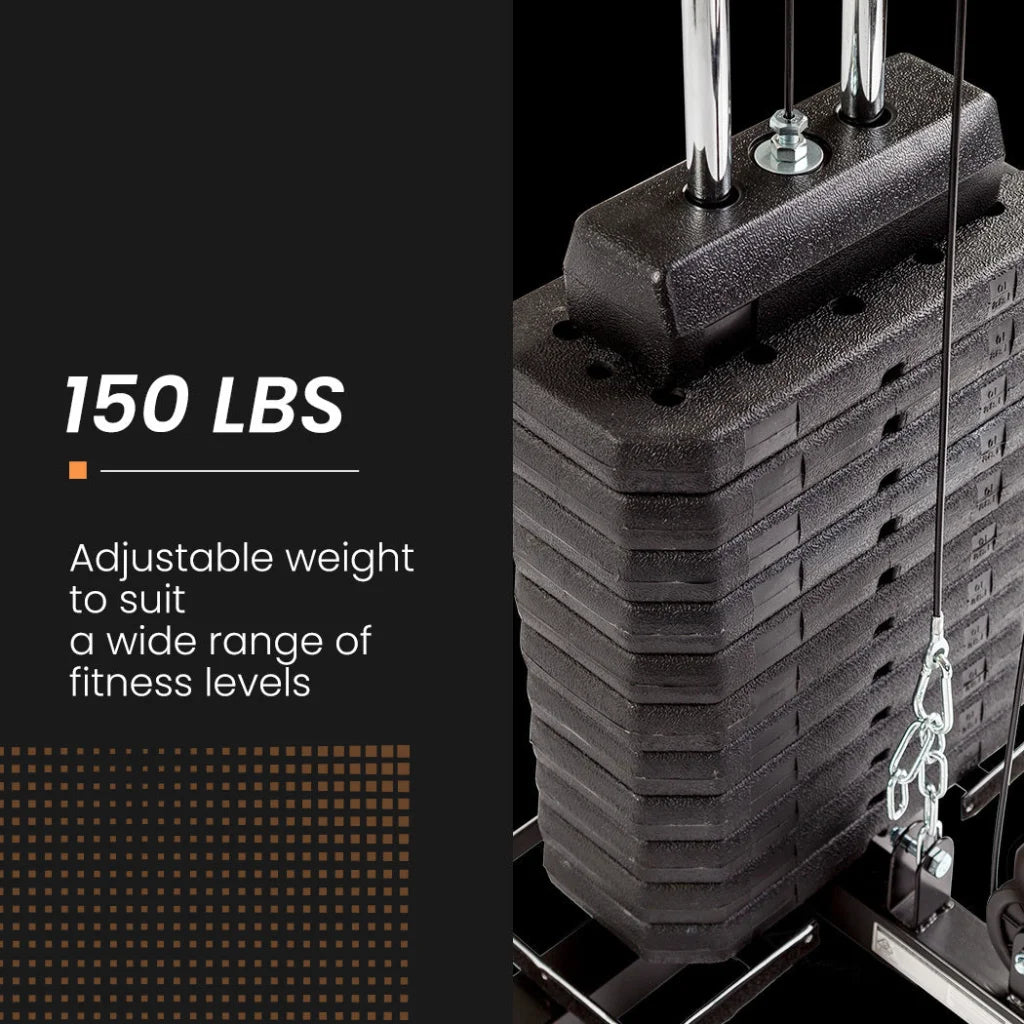 PROFLEX Multi-Station Home Gym Set with 98lbs Weight