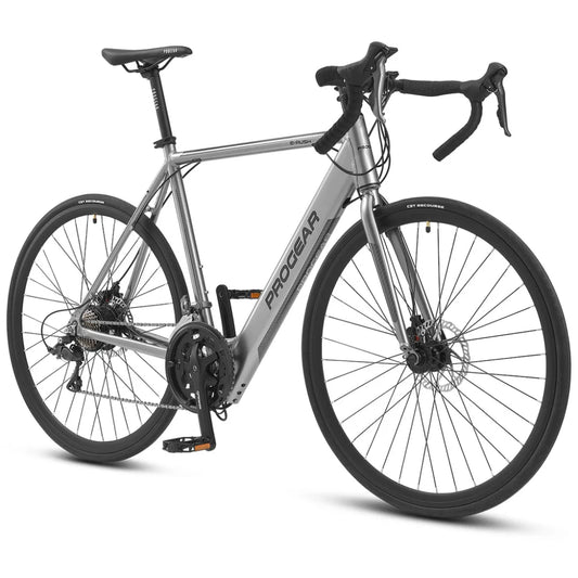 Progear E-Rush E-Road Bike 700*53cm Grey - Sports & Fitness