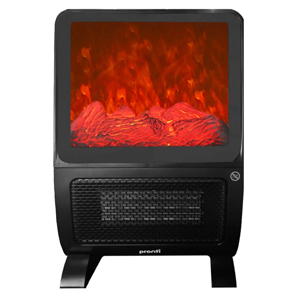 Pronti 2000W 3D Fire PTC Electric Portable Room Heater