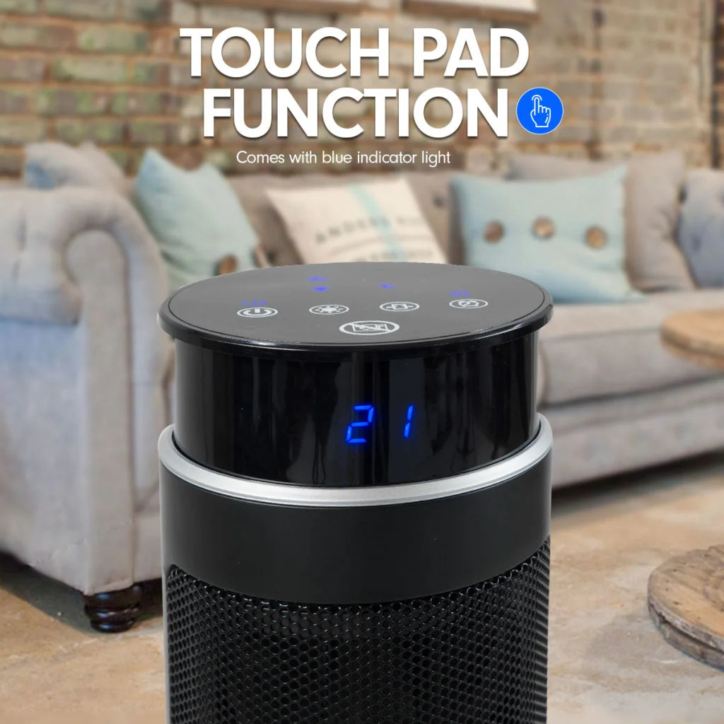 Pronti Electric Tower Heater 2000W Ceramic Portable Remote