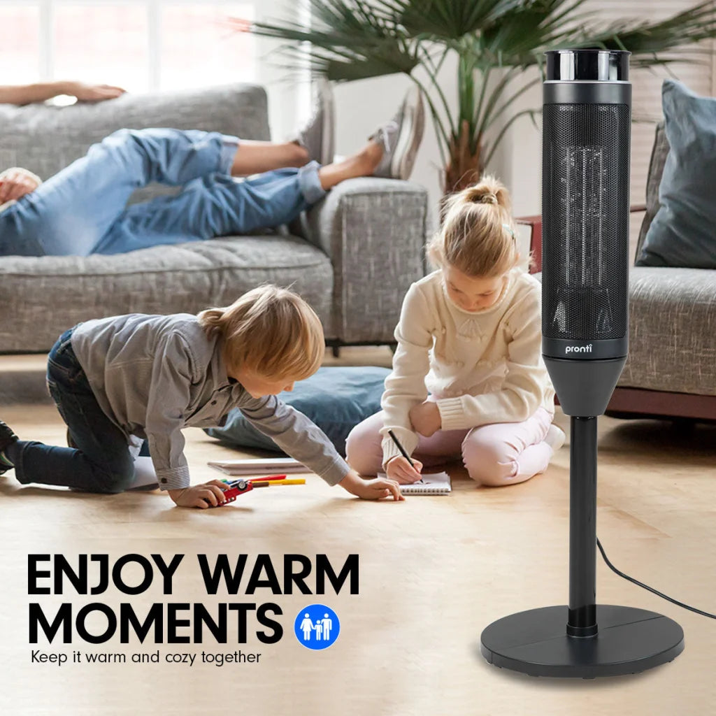 Pronti Electric Tower Heater 2000W Ceramic Portable Remote