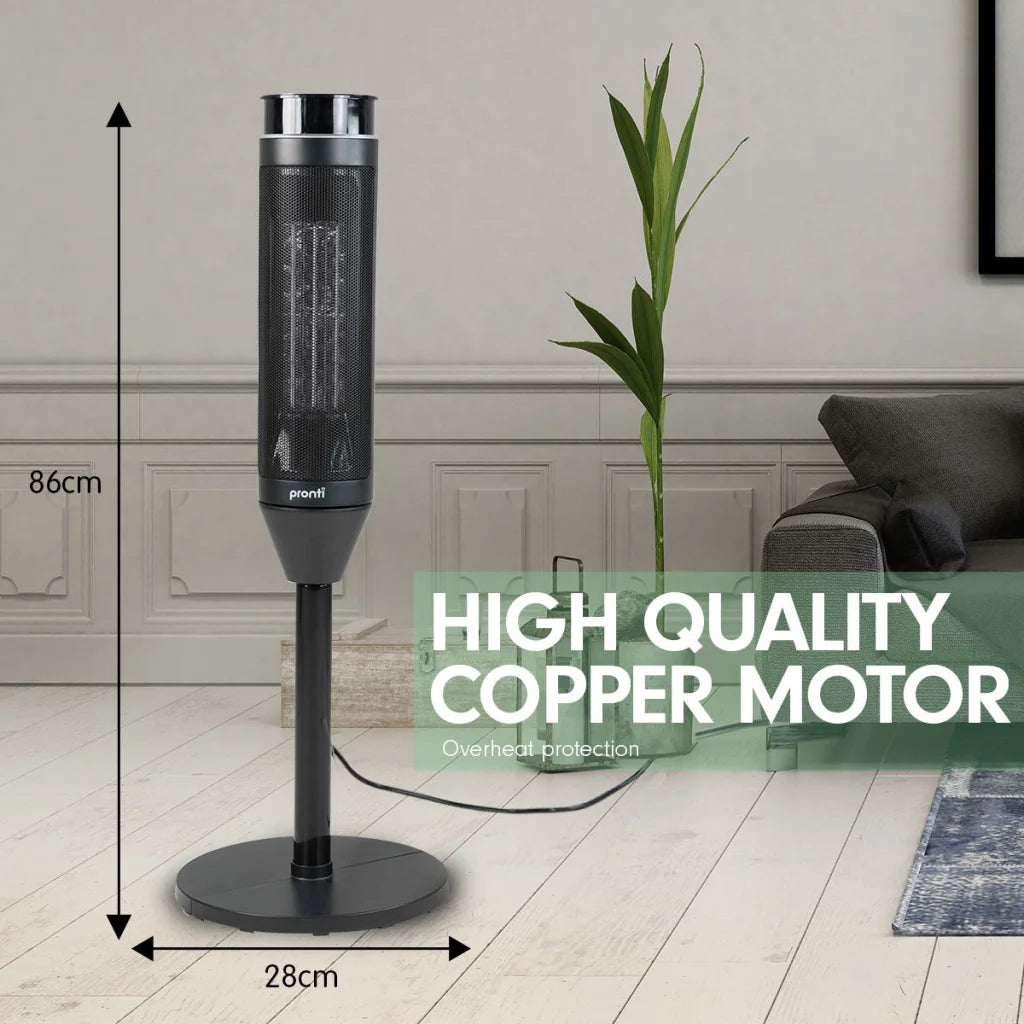 Pronti Electric Tower Heater 2000W Ceramic Portable Remote