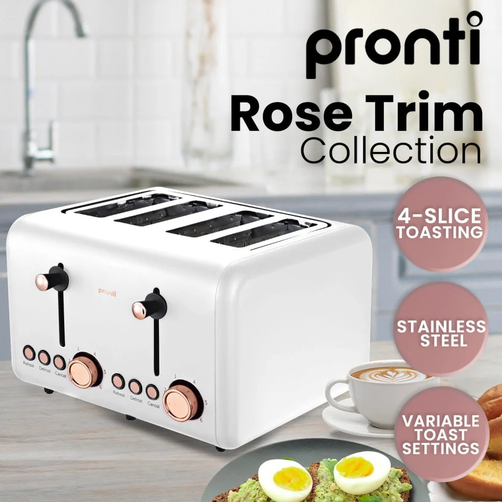 Pronti Toaster Kettle & Coffee Machine Breakfast Set