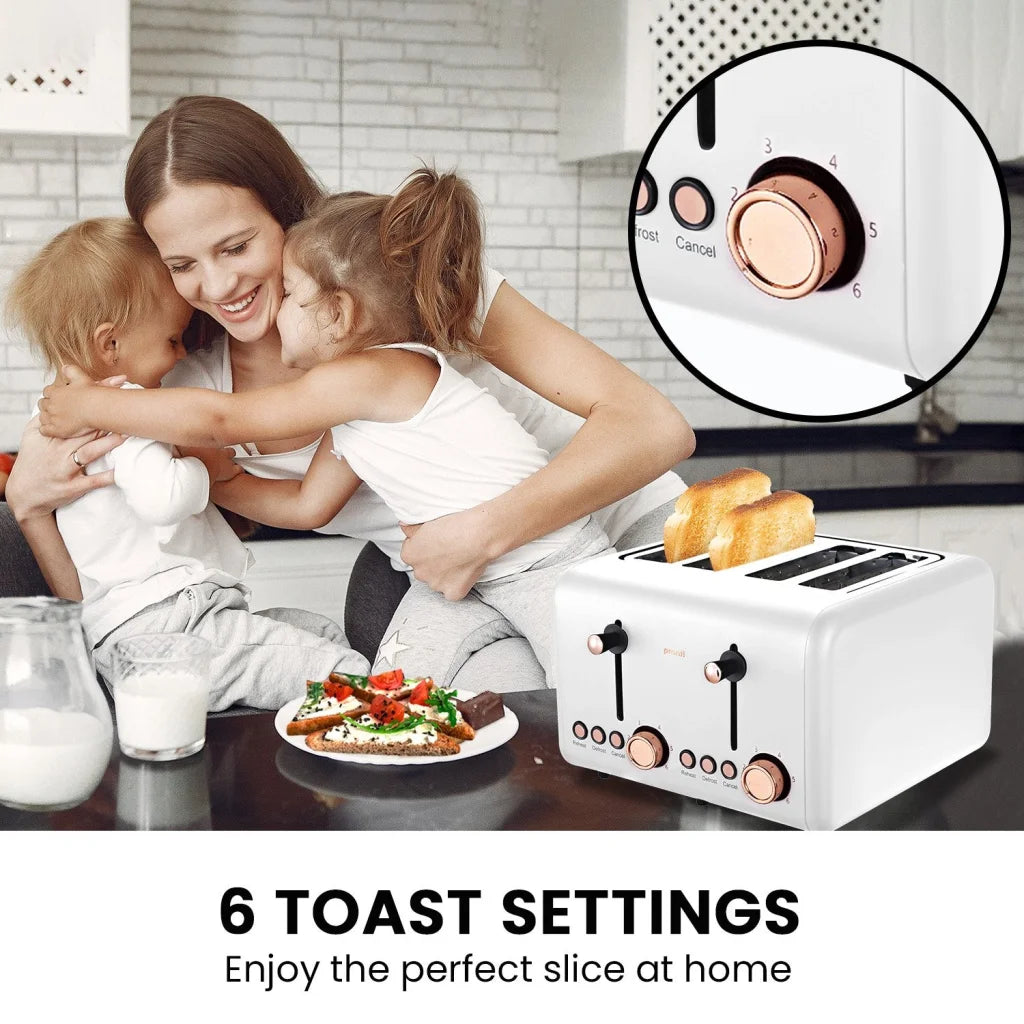 Pronti Toaster Kettle & Coffee Machine Breakfast Set