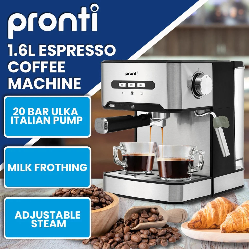 Pronti Toaster Kettle & Coffee Machine Breakfast Set