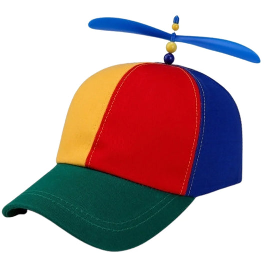 Propeller Helicopter Hat Clown Cap Jester Tweedledee