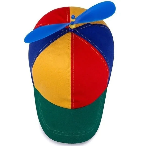 Propeller Helicopter Hat Clown Cap Jester Tweedledee