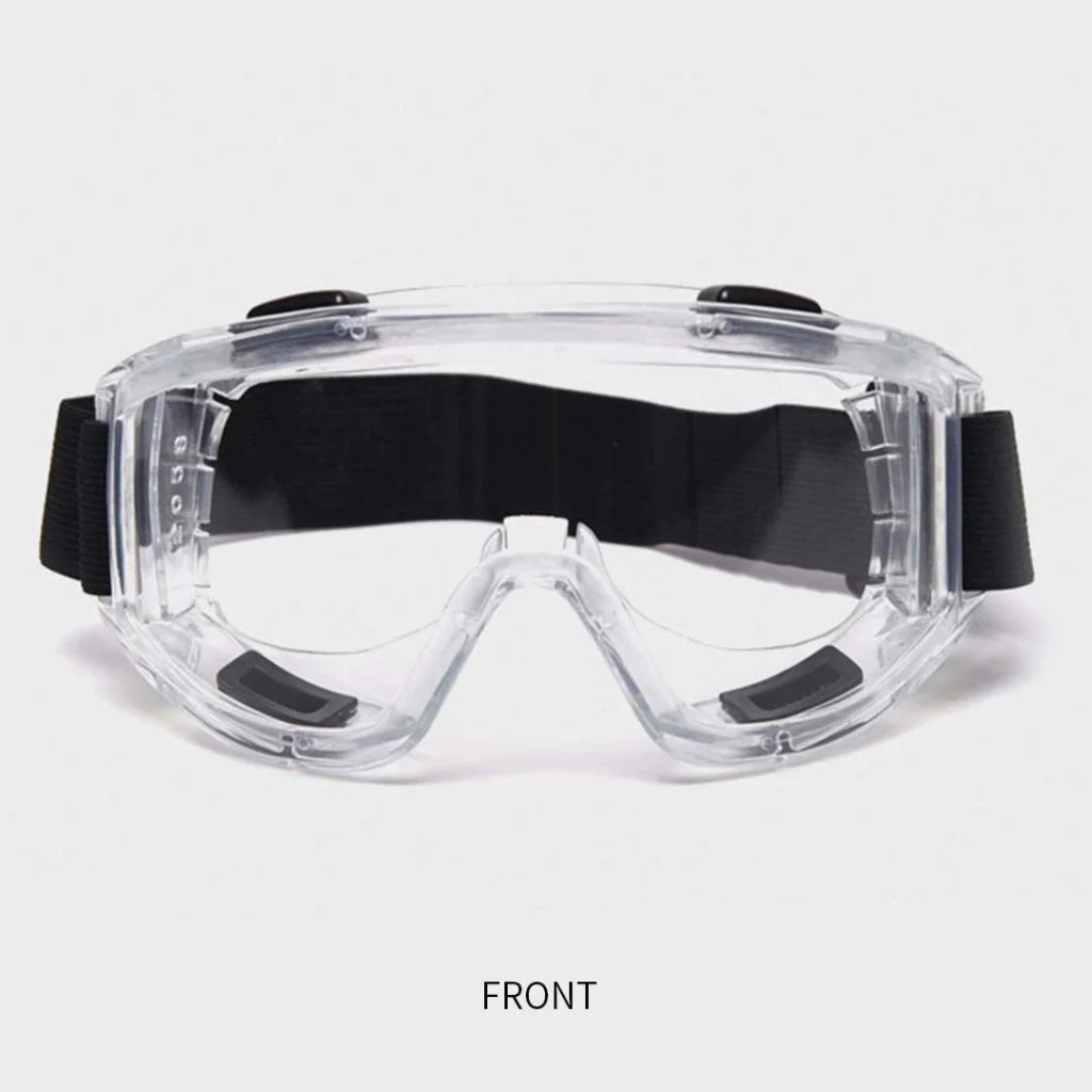 Protective Eyewear Set Premium 2X Clear Safety Windproof Lab Goggles Glasses