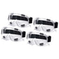 Protective Eyewear Set Premium 4X Clear Safety Windproof Lab Goggles Glasses