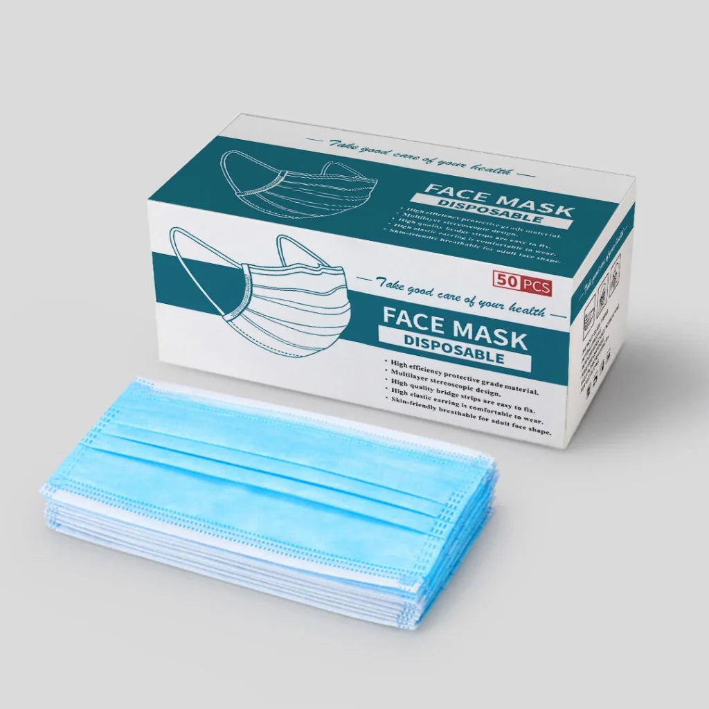 Protective Face Mask Set Premium 60 Pcs Anti-Dust Filter Disposable Sanitary