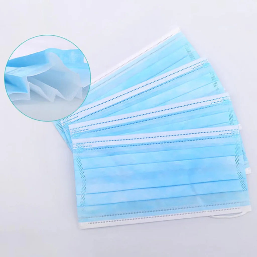 Protective Face Mask Set Premium 60 Pcs Anti-Dust Filter Disposable Sanitary