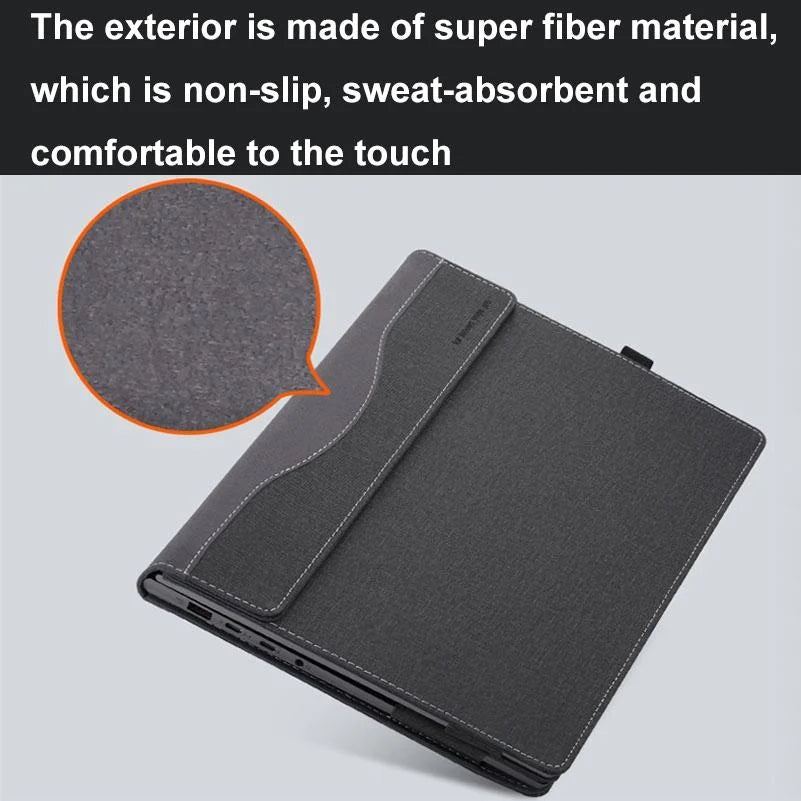 Protective Leather Laptop Case With Stand - 15.6 Inch