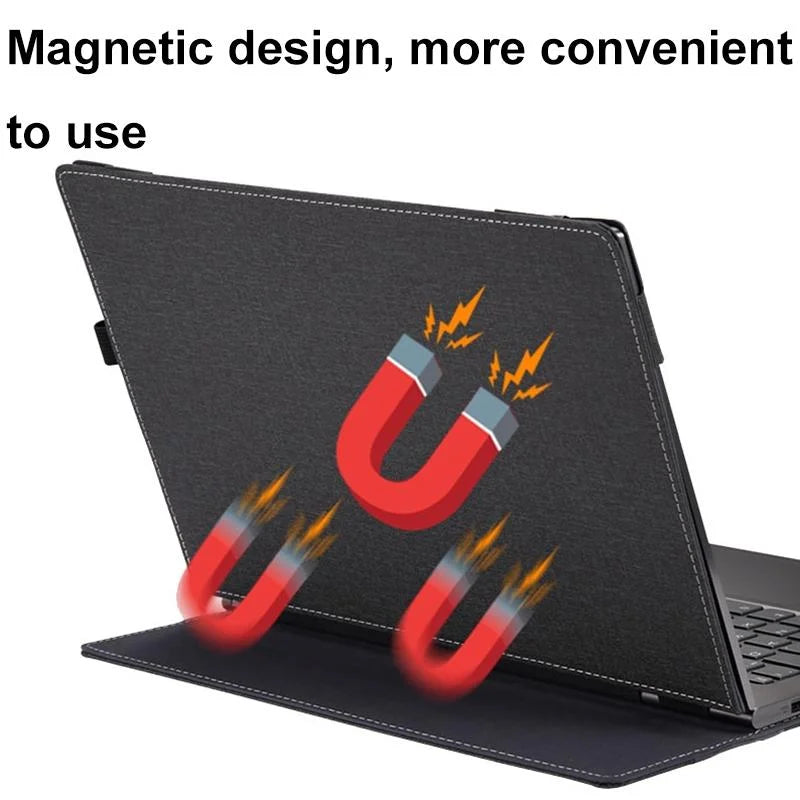 Protective Leather Laptop Case With Stand - 15.6 Inch