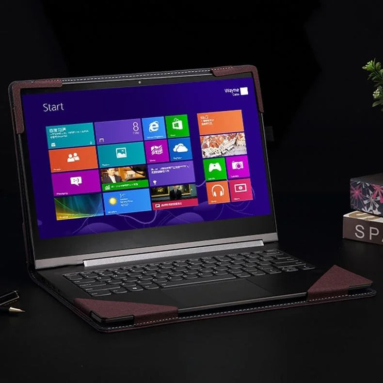 Protective Leather Laptop Case With Stand - 15.6 Inch