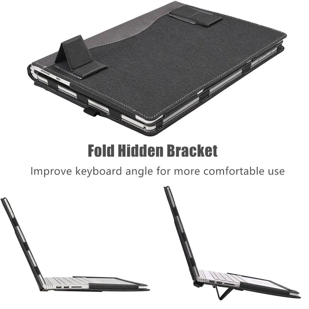 Protective Leather Laptop Case With Stand - 15.6 Inch