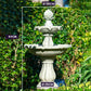 PROTEGE 3 Tier Solar Powered Water Feature Fountain Bird