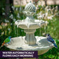 PROTEGE 3 Tier Solar Powered Water Feature Fountain Bird