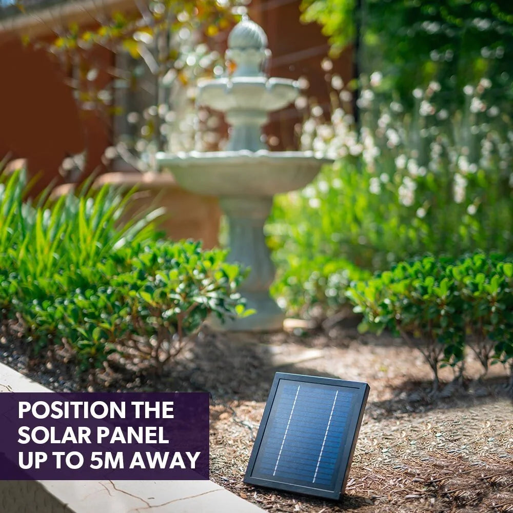 PROTEGE 3 Tier Solar Powered Water Feature Fountain Bird