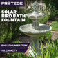 PROTEGE 3 Tier Solar Powered Water Feature Fountain Bird