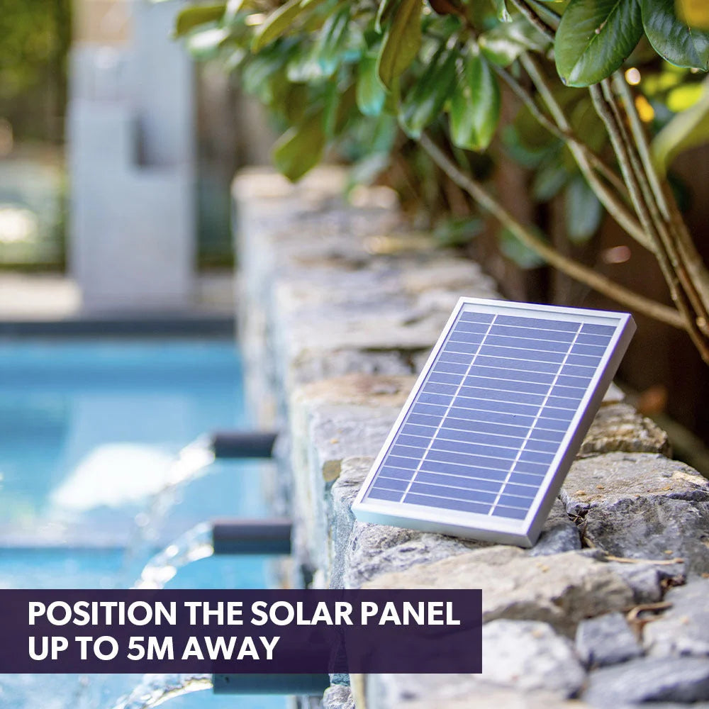 Protege Contemporary Solar Water Fountain Outdoor Garden