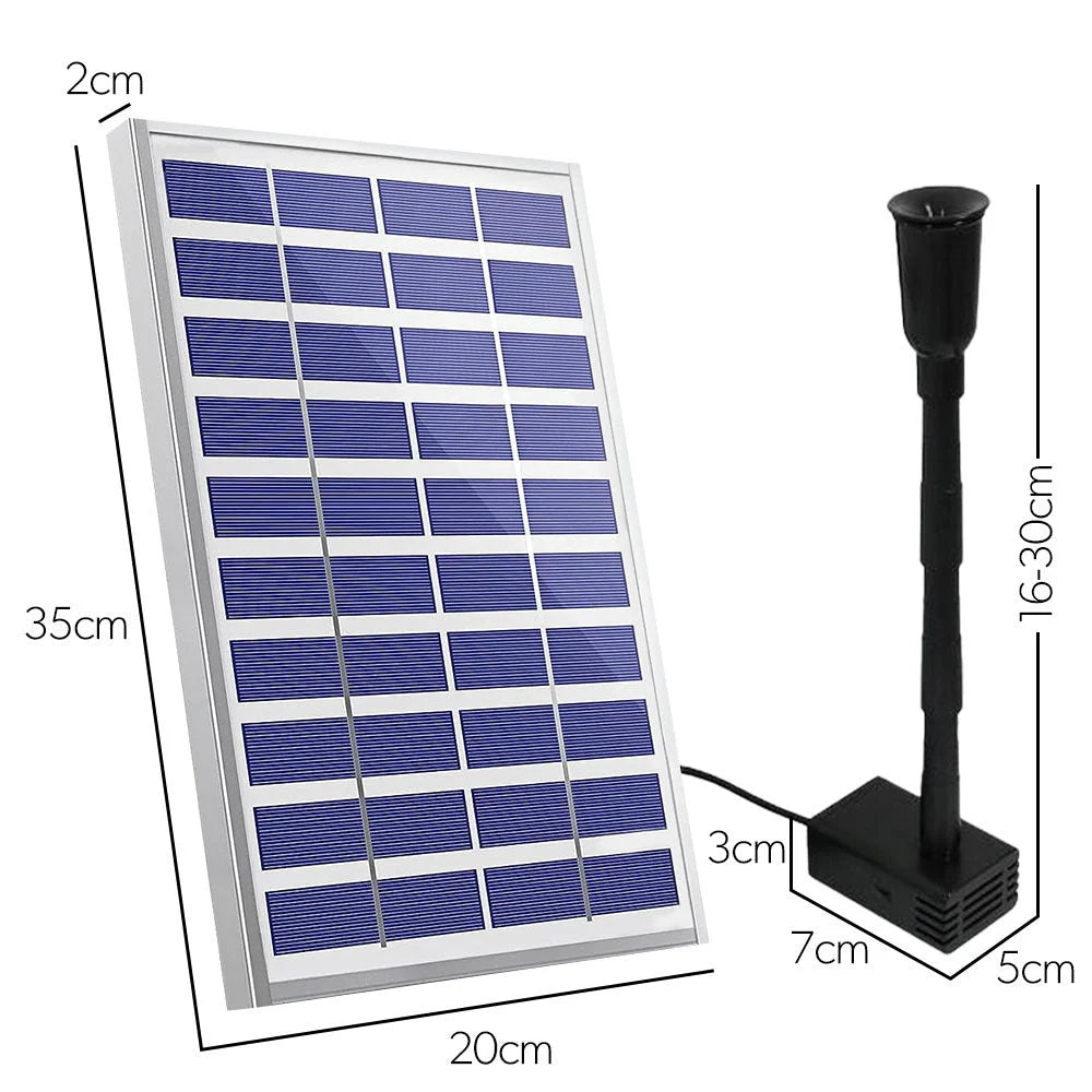 Protege Hi-Flow Water Feature Fountain Pond Pump w/ Solar