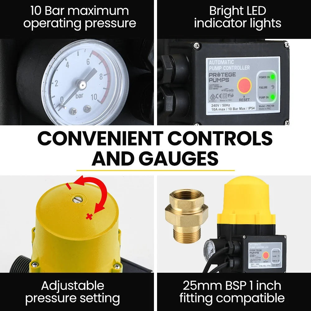PROTEGE High Pressure Auto Water Pump Digital Controller