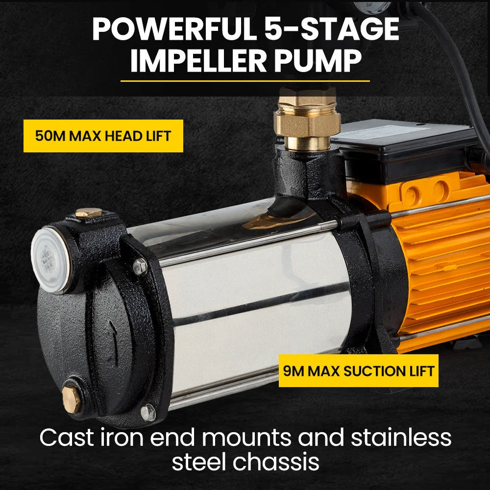 PROTEGE Multi Stage Water Pump High Pressure Rain Tank