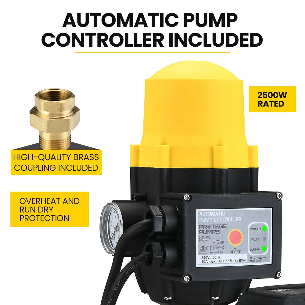 PROTEGE Multi Stage Water Pump High Pressure Rain Tank