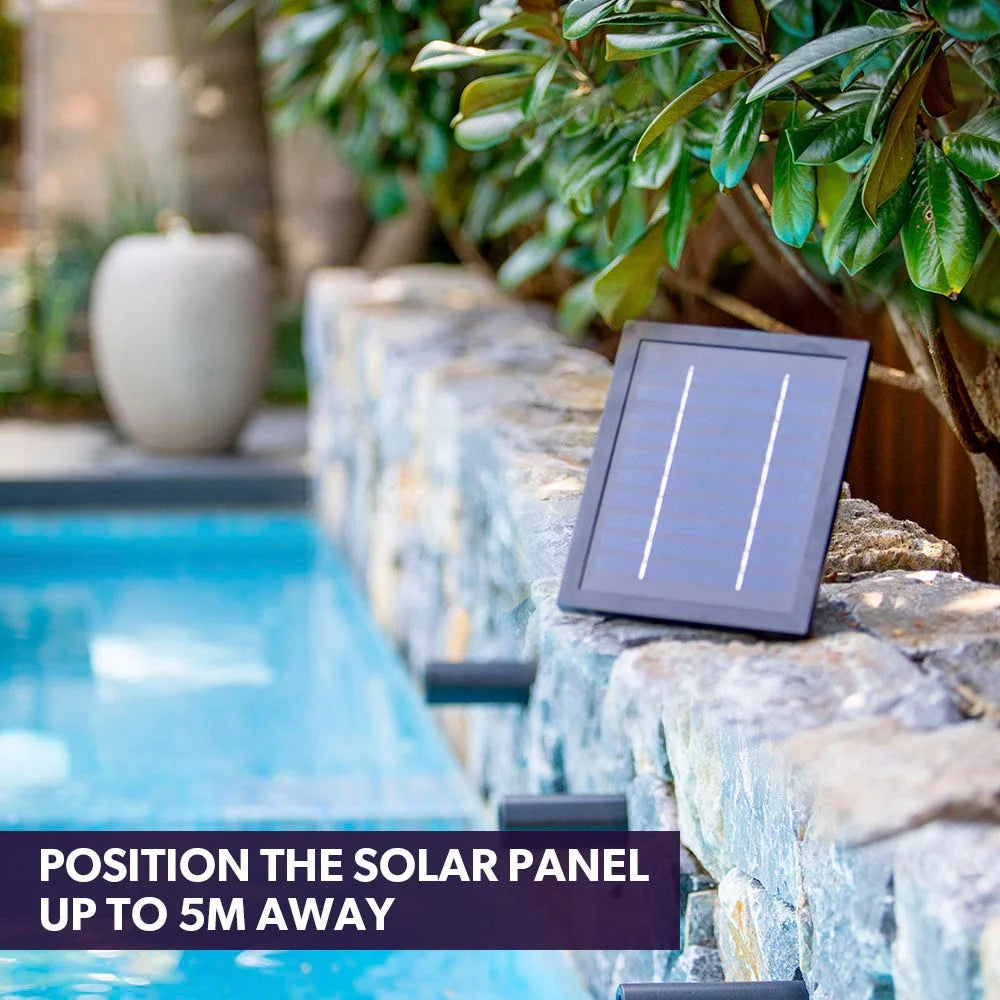 Protege Pot Style Solar Water Feature Fountain with Panel