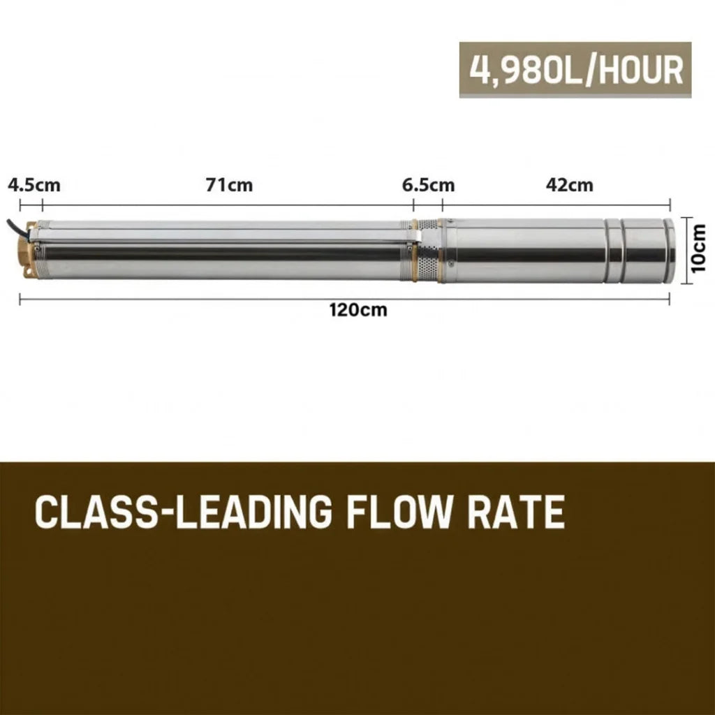 PROTEGE Submersible Bore Water Pump 2HP Well Irrigation