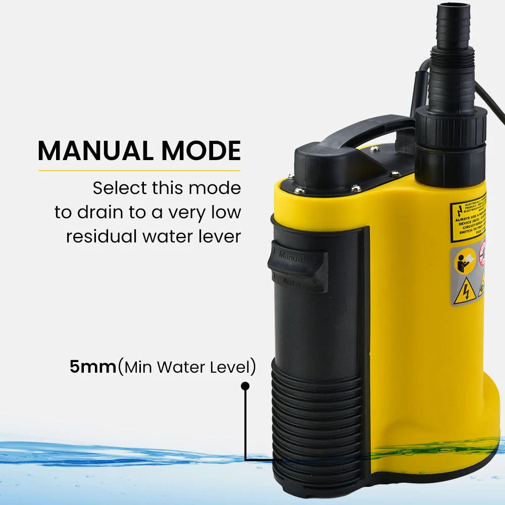 PROTEGE Tight Access Clean/Grey Water Submersible Sump Pump