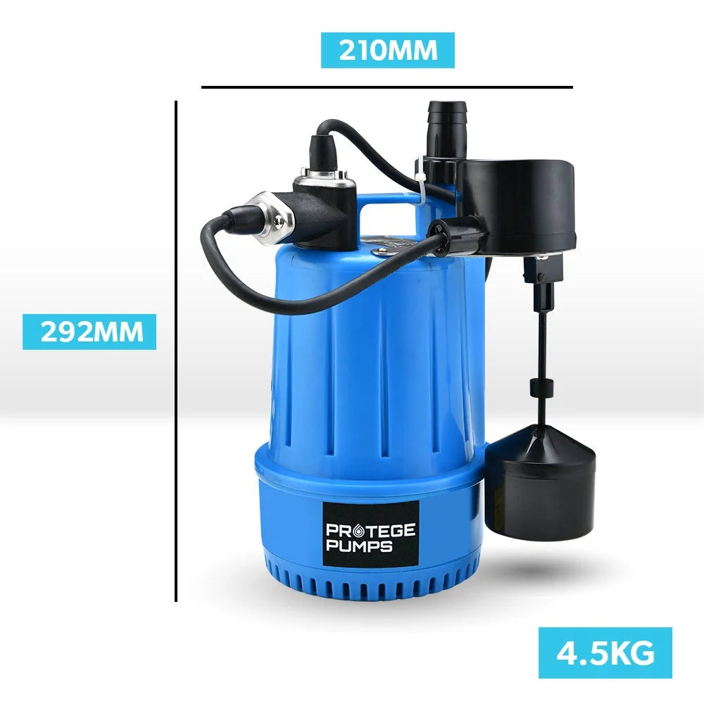PROTEGE Tight Access Clean/Grey Water Submersible Sump Pump