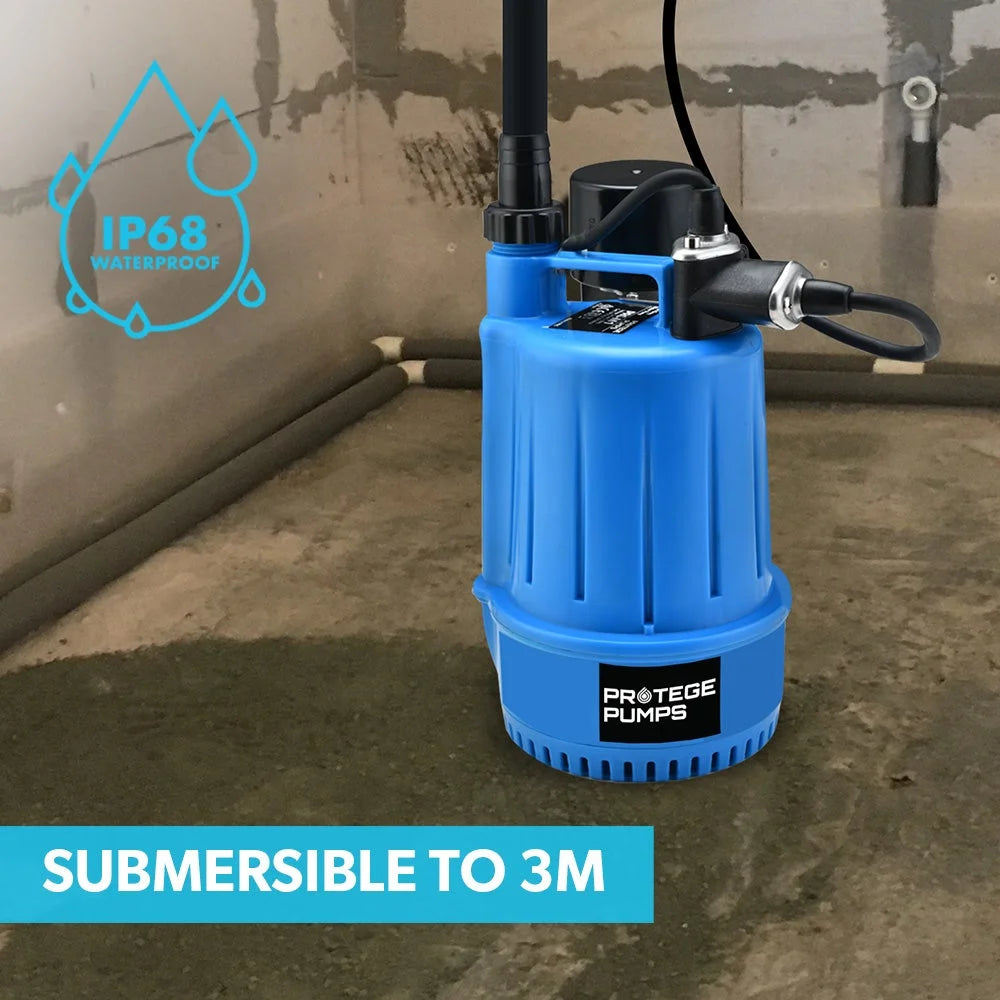 PROTEGE Tight Access Clean/Grey Water Submersible Sump Pump