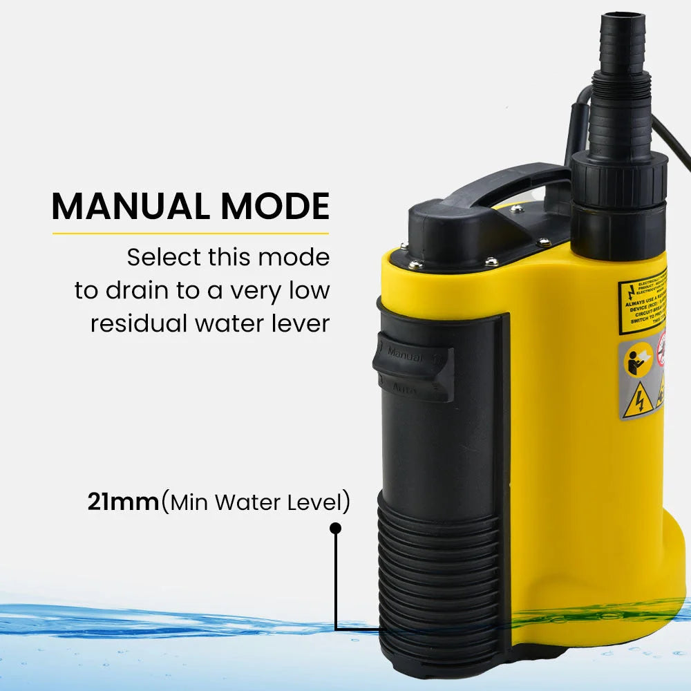 PROTEGE Tight Access Dirty Water Submersible Sump Pump