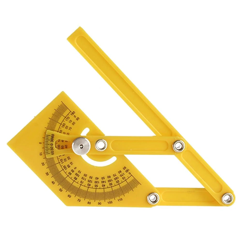 Measuring Protector Ruler Protractor Measuring Arm Ruler - 180 Degree Woodworking Tool – Home My ...