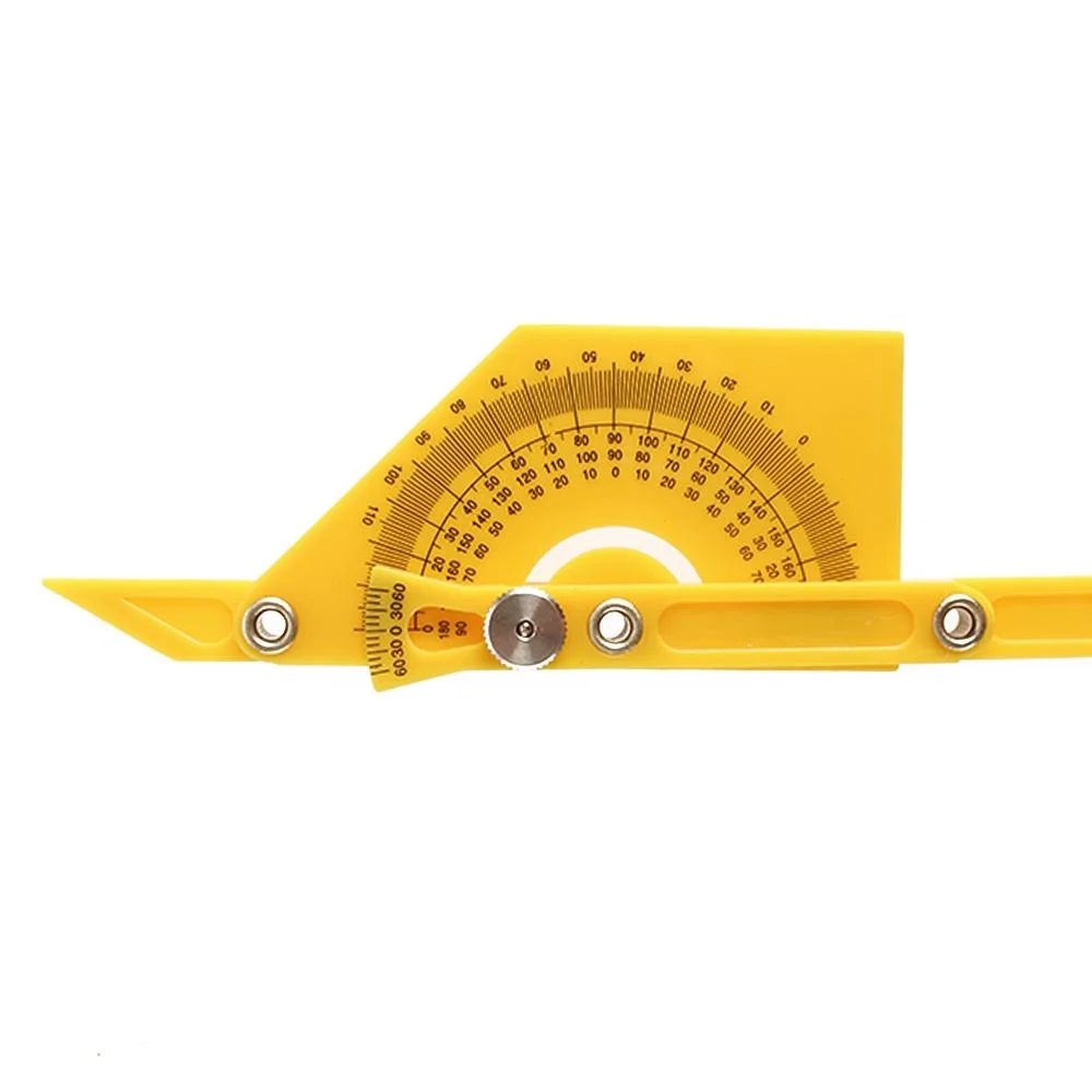 Measuring Protector Ruler Protractor Measuring Arm Ruler - 180 Degree Woodworking Tool – Home My ...