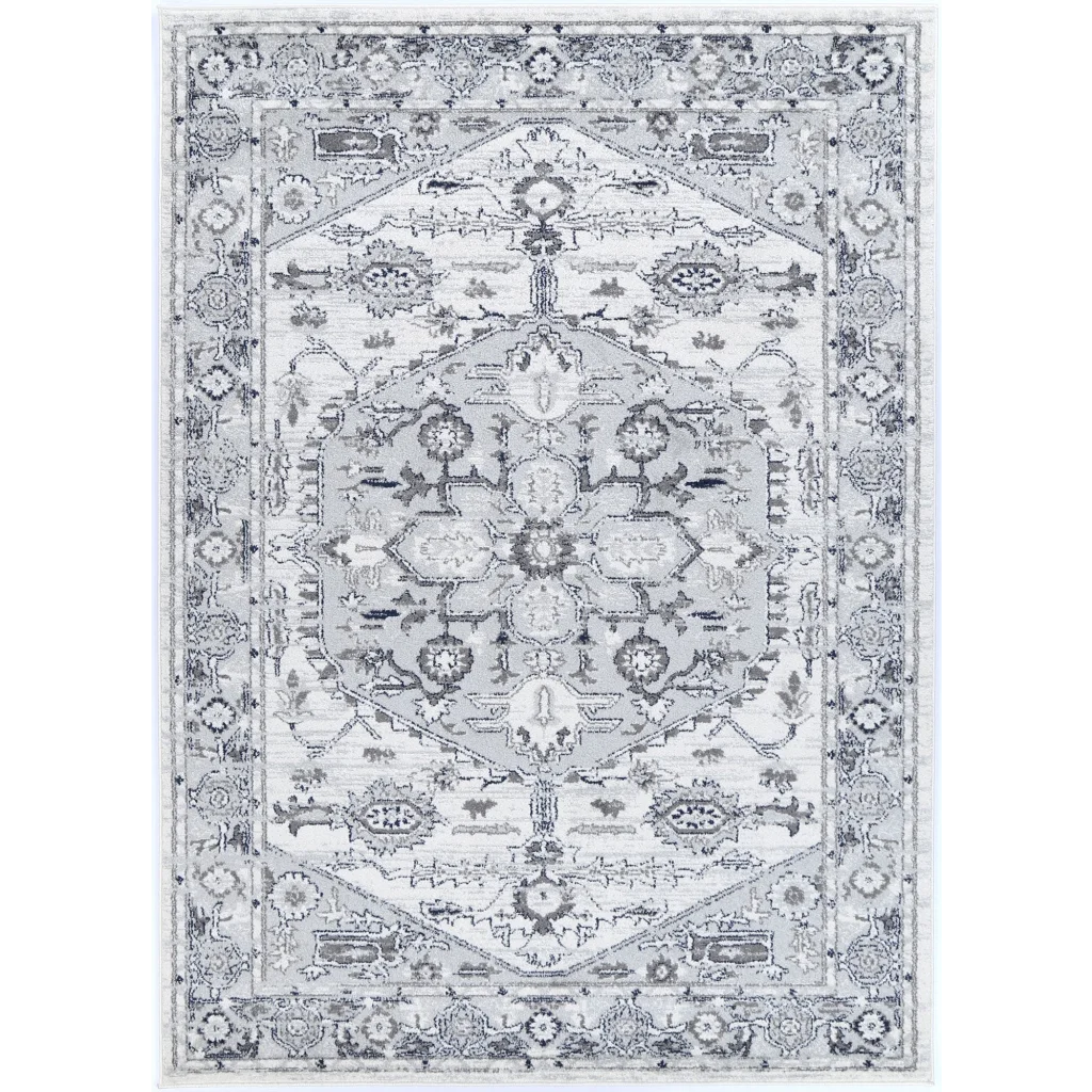 Provence PROV08 L.Grey/Cream Rug - 200x290 - Home & Garden