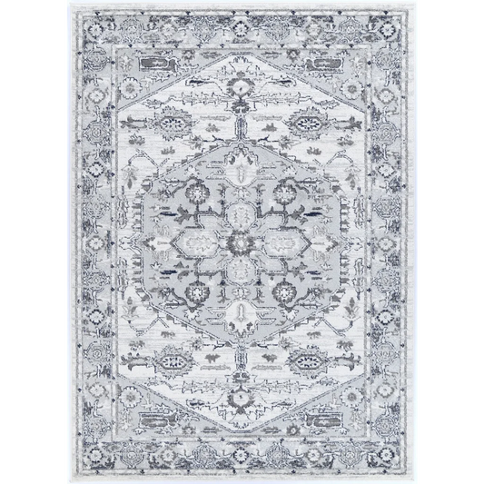Provence PROV08 L.Grey/Cream Rug - 80x300 - Home & Garden