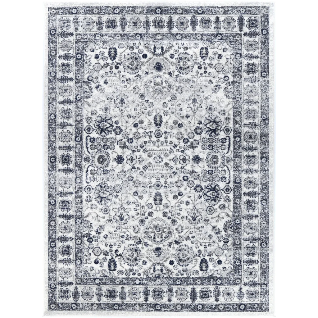 Provence PROV16 Cream/L.Grey Rug - 160x230 - Home & Garden
