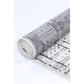 Grey 80x300 floor rug with patterned floor design