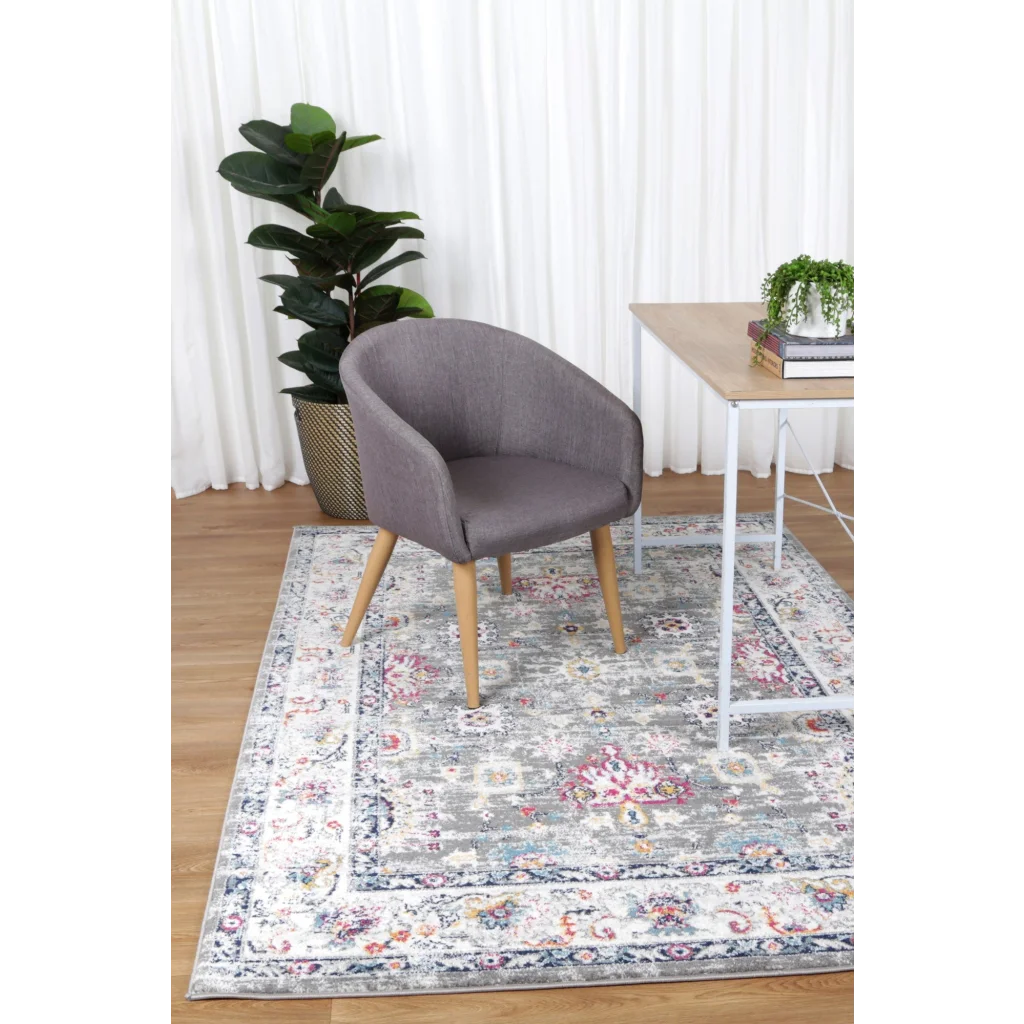 Provence PROV19 Grey/Cream Rug - 80x300 - Home & Garden