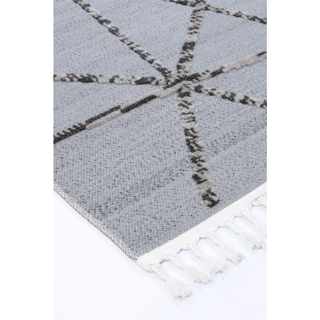 Provence PROV21 Grey/D.Blue Rug - 240x330 - Home & Garden